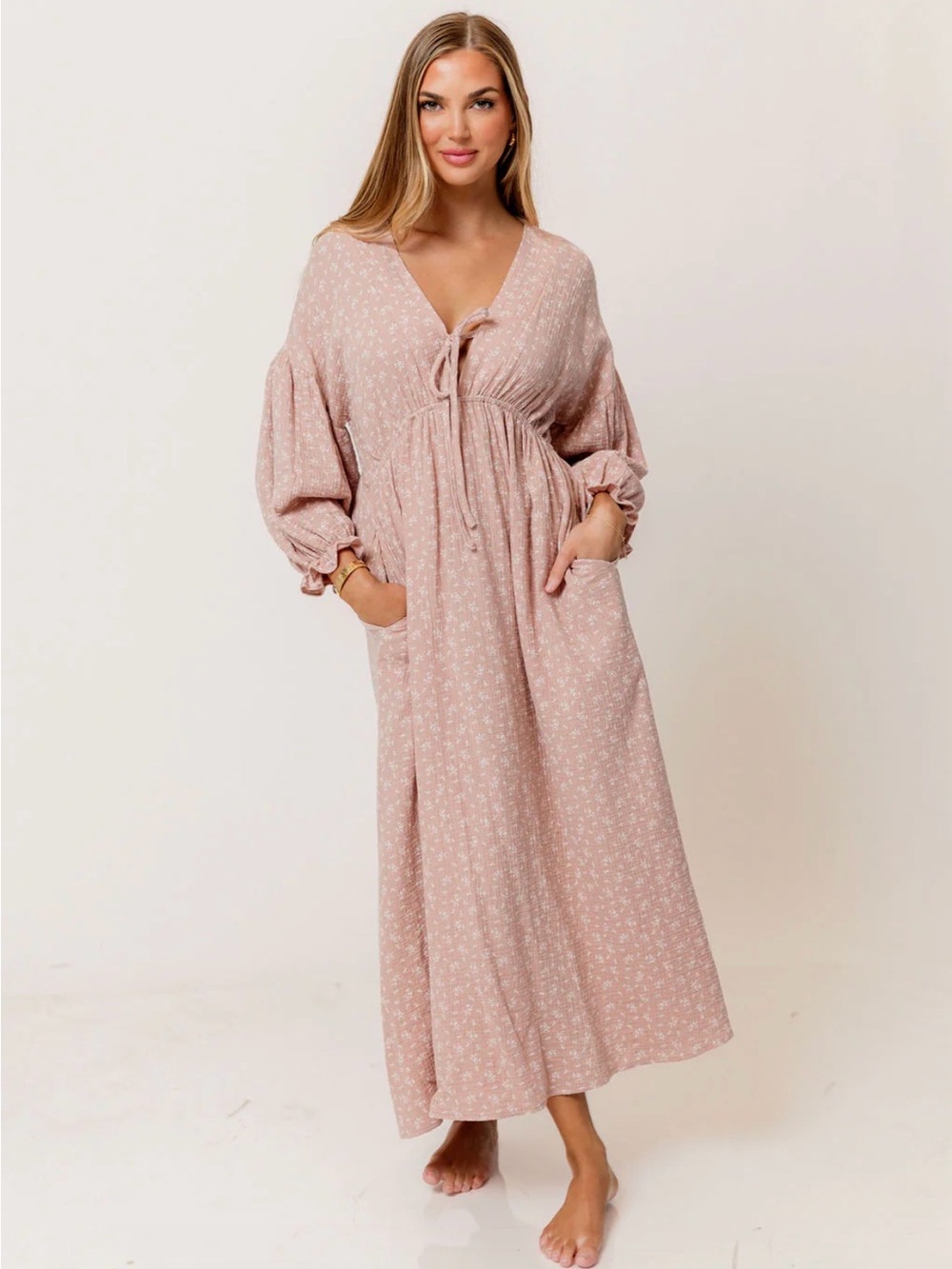 NWT, Worth Collective 100% Cotton Dress, M, Rose Foliage